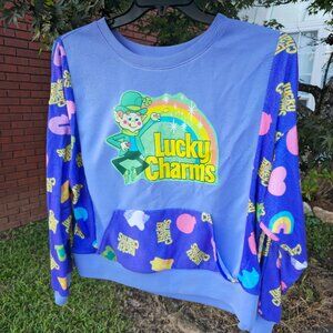 Upcycled Lucky Charms sweatshirt
